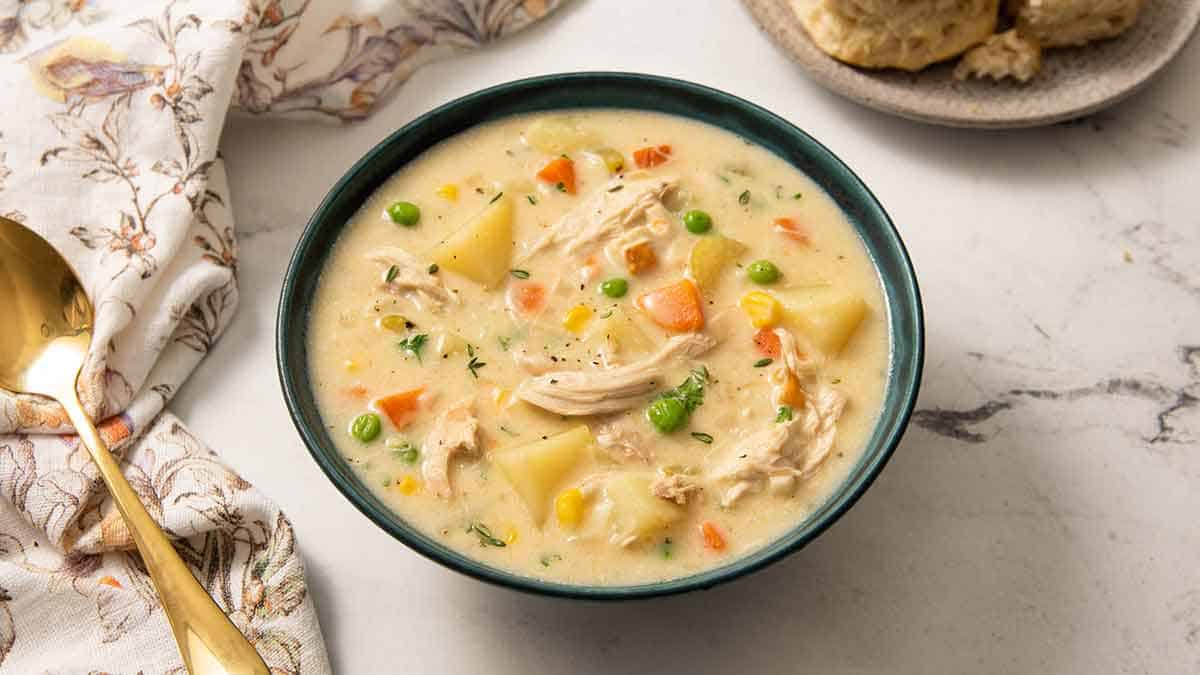 Hearty Comfort Chicken Pot Pie Soup